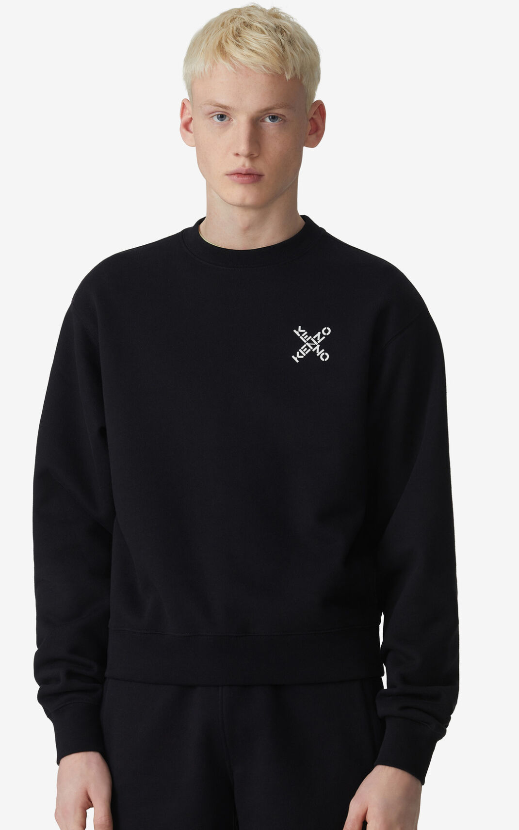 Sweatshirt Kenzo Sport Little X Masculino - Pretas | 486GIKNYX